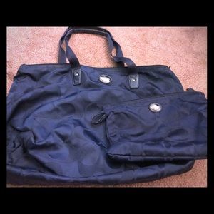 Coach large carry-all bag & detachable small bag